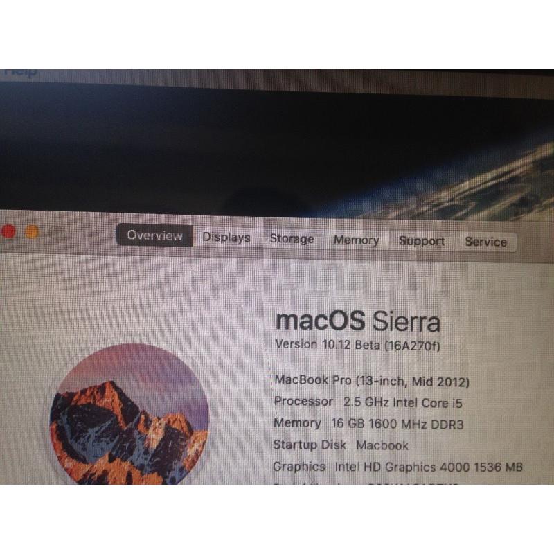 MacBook Pro mid 2012 with huge 16GB of ram