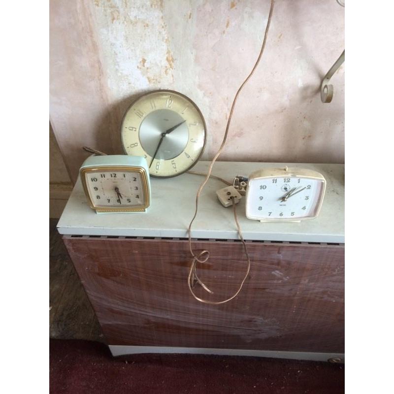 Vintage Smiths clocks.
