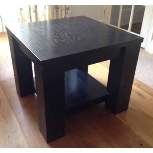 Cuba Black Side Table (oak)