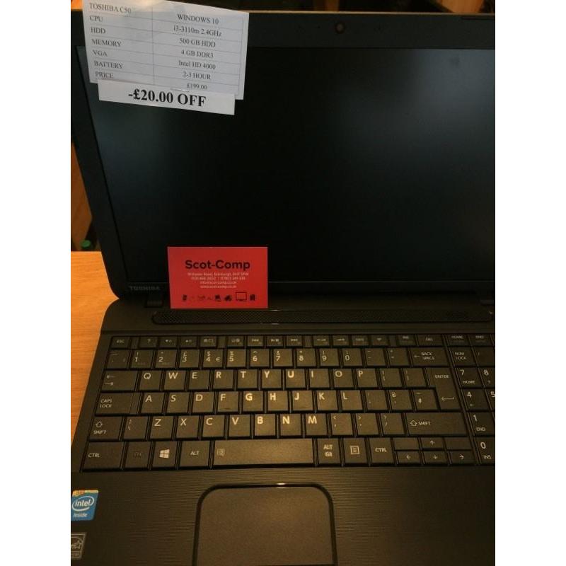Toshiba Satellite Pro C50-A-1E0 SUMMER CLEARANCE!