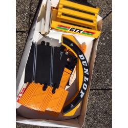 Scalextric accessory set, including Bridge, stand and additional track
