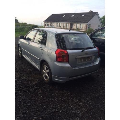 Breaking 06 Toyota Corolla 1.6 16v t3