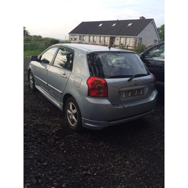 Breaking 06 Toyota Corolla 1.6 16v t3