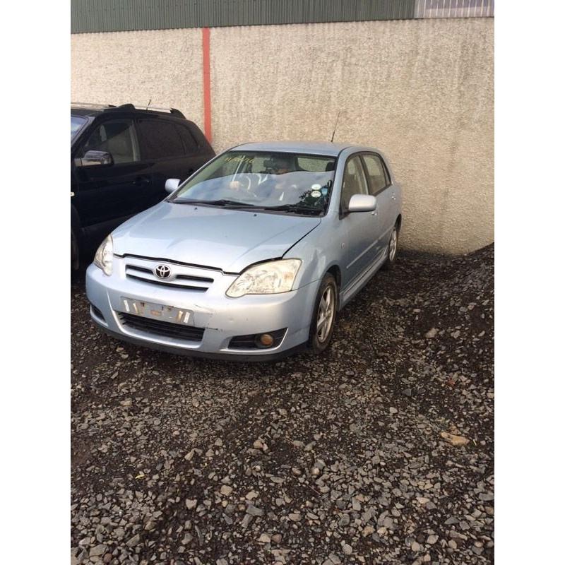 Breaking 06 Toyota Corolla 1.6 16v t3