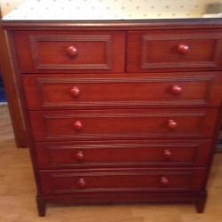 For sale glass top chest drawers