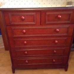 For sale glass top chest drawers