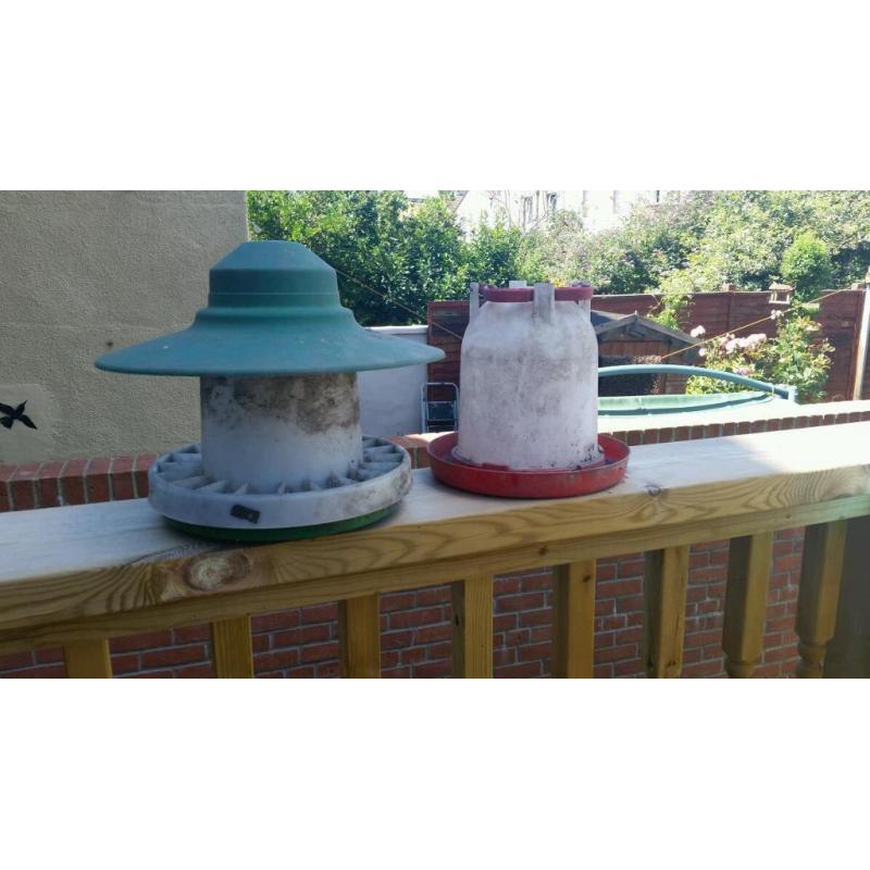 Chicken feeder and drinker