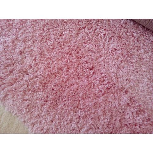 Baby pink fluffy rug