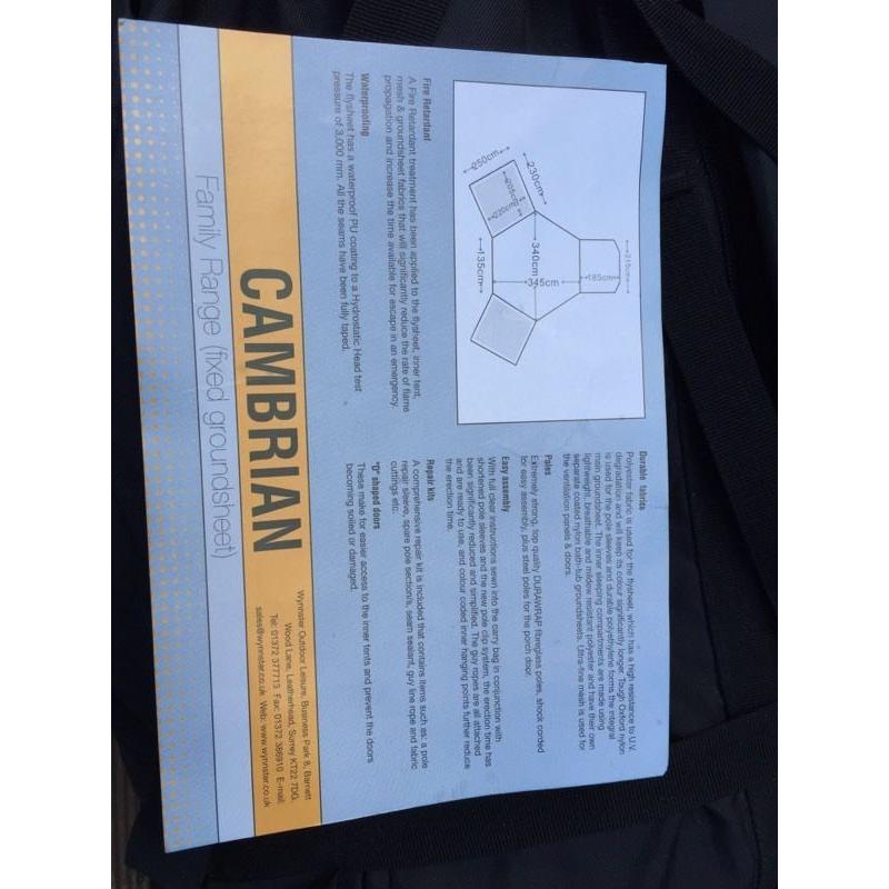 Wynnster cambrian tent