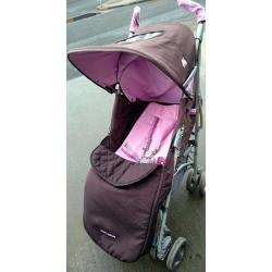 Maclaren Techno XLR in Pink with Footmuff & Raincover REDUCED!