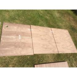 Walnut Doors (Pair plus additional panels)