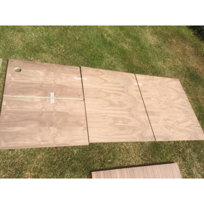 Walnut Doors (Pair plus additional panels)