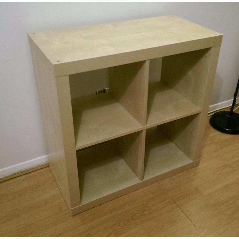 Ikea Kallax/Expedit 4x4 birch effect storage unit - like new
