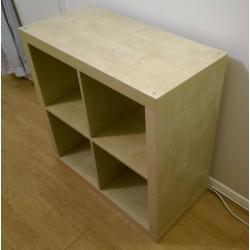 Ikea Kallax/Expedit 4x4 birch effect storage unit - like new