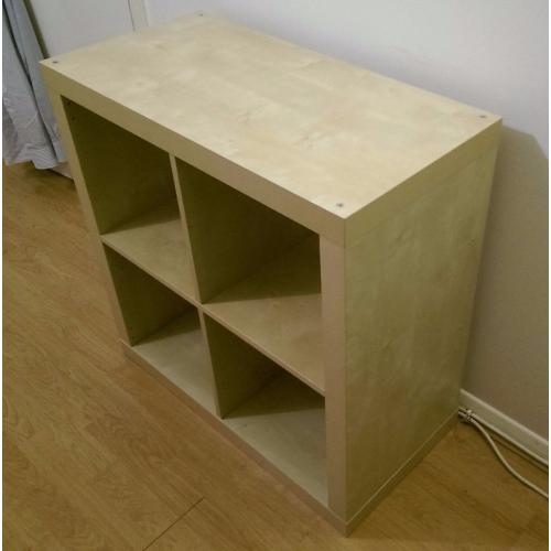 Ikea Kallax/Expedit 4x4 birch effect storage unit - like new