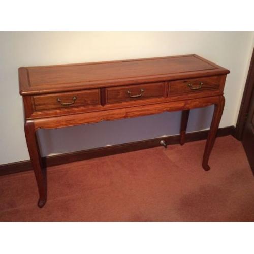 Quality Hall / Console Table c/w Matching Oval Mirror