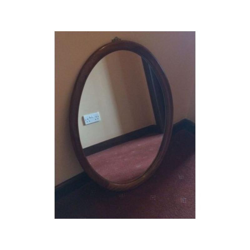 Quality Hall / Console Table c/w Matching Oval Mirror