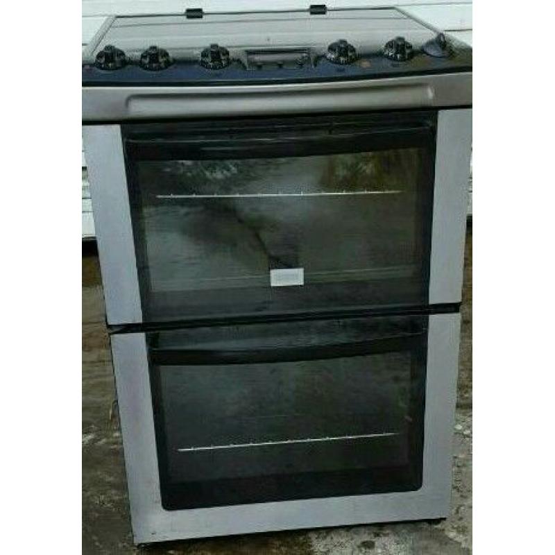 Freestanding Zanussi cooker double oven ceramic hob & grill
