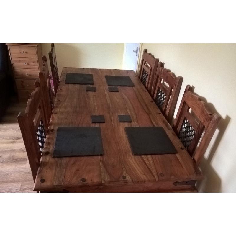 Table and 6 chairs