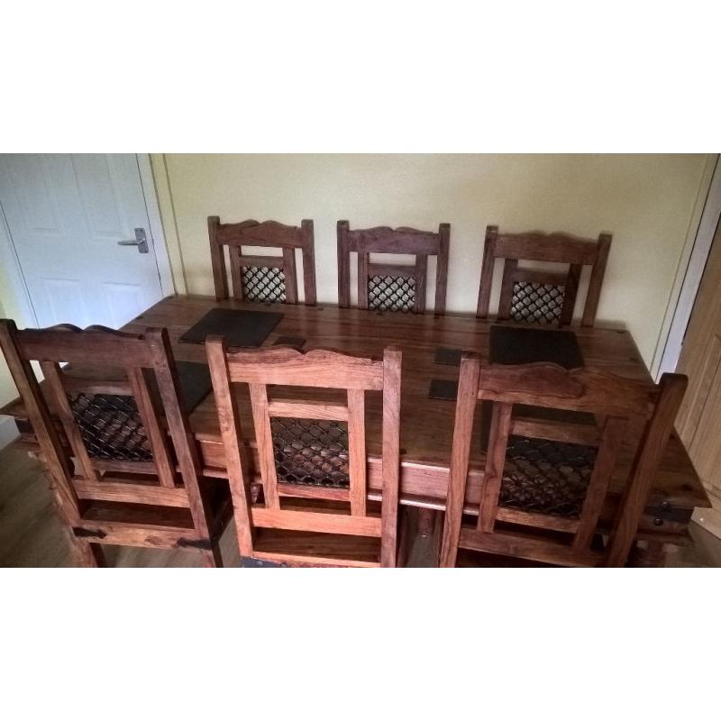 Table and 6 chairs