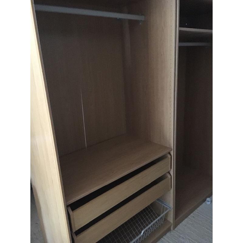 IKEA PAX twin sliding door wardrobe