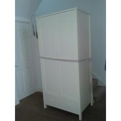 John Lewis cream wardrobe for sale