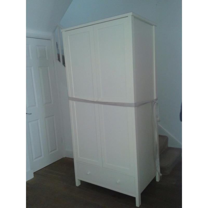 John Lewis cream wardrobe for sale