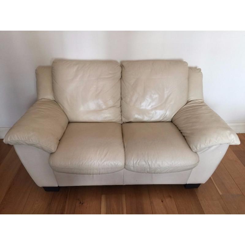 3 Seater Leather Sofa Bed & 2 Seater Leather Sofa