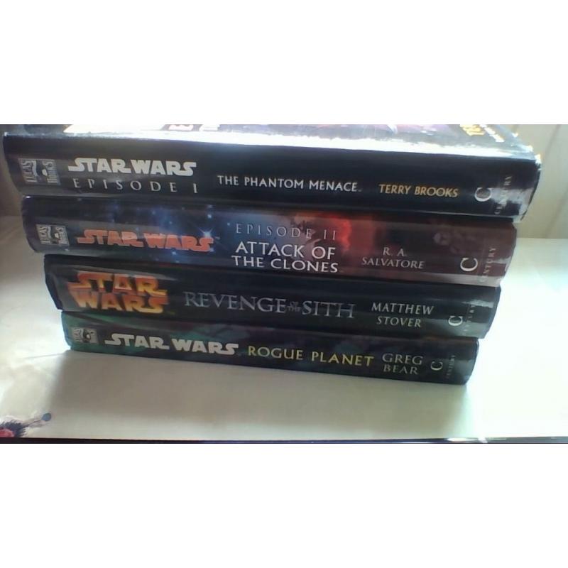 4 hardback Star Wars novels in very good condition