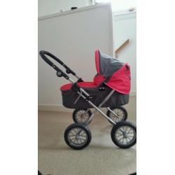Girls Toy Pram - Silver Cross
