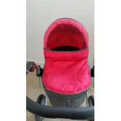 Girls Toy Pram - Silver Cross