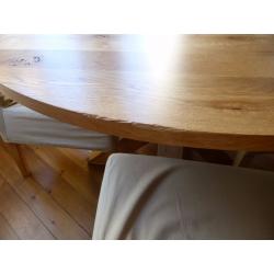 Oak Dining Table and 4 Chairs