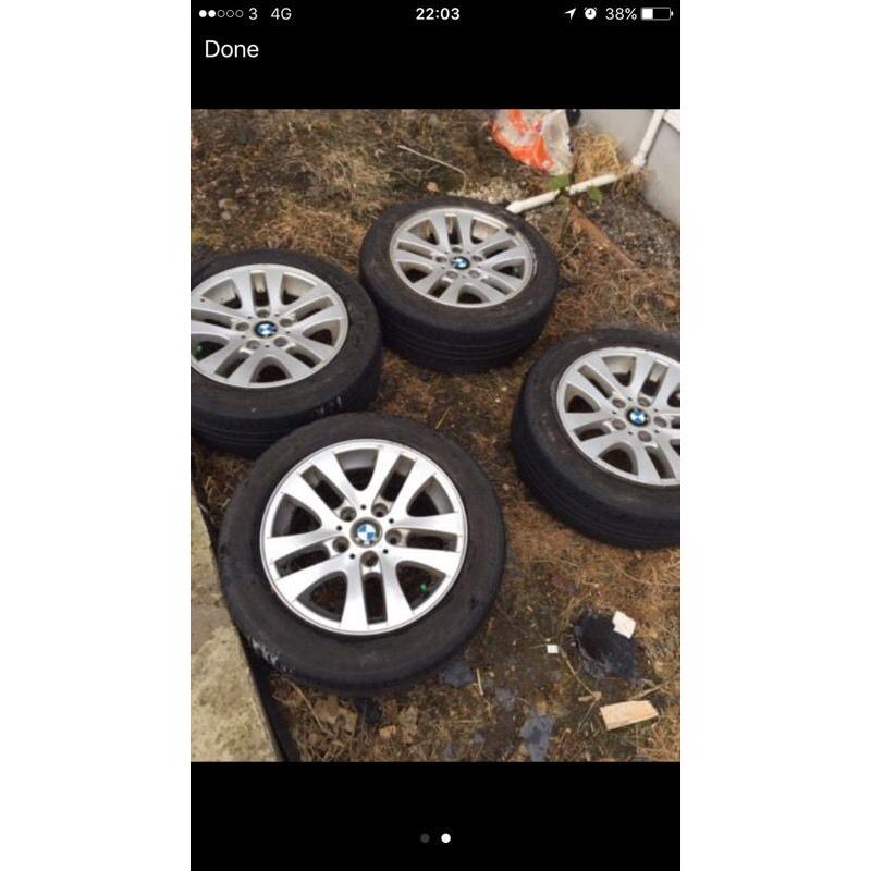 Bmw wheels and new bolt kit to fit a vivaro . Trafic . Primastar