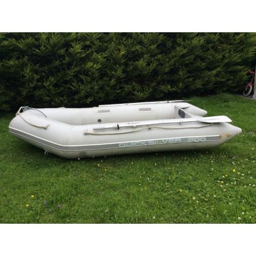 Quicksilver 3metre air floor inflatable dinghy boat