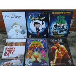 Collection of 33 mixed dvds