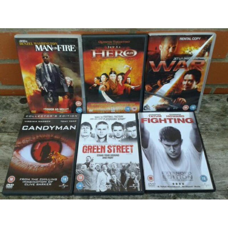 Collection of 33 mixed dvds
