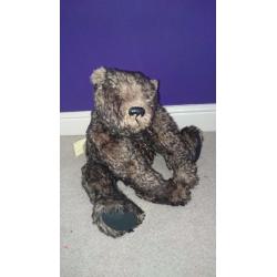 Stunning OOAK tipped luxury mohair bear, by Born Again Bears.