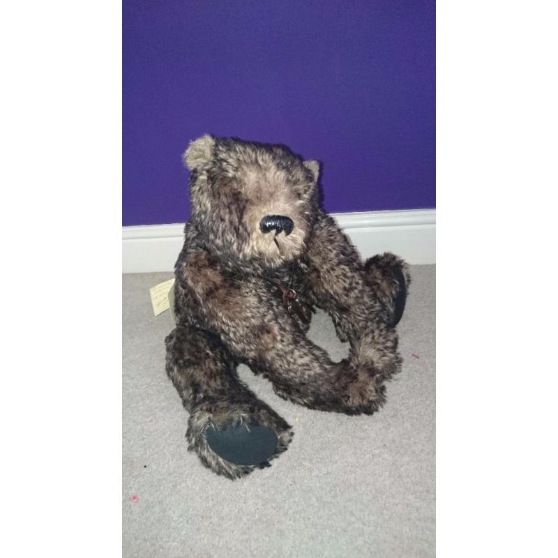 Stunning OOAK tipped luxury mohair bear, by Born Again Bears.