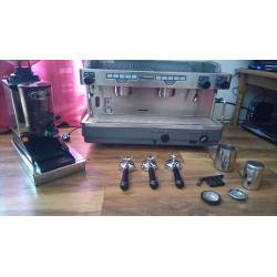 Commercial coffee machine bundle- Faema E98 President (A2), Fachino coffee grinder, knockout box