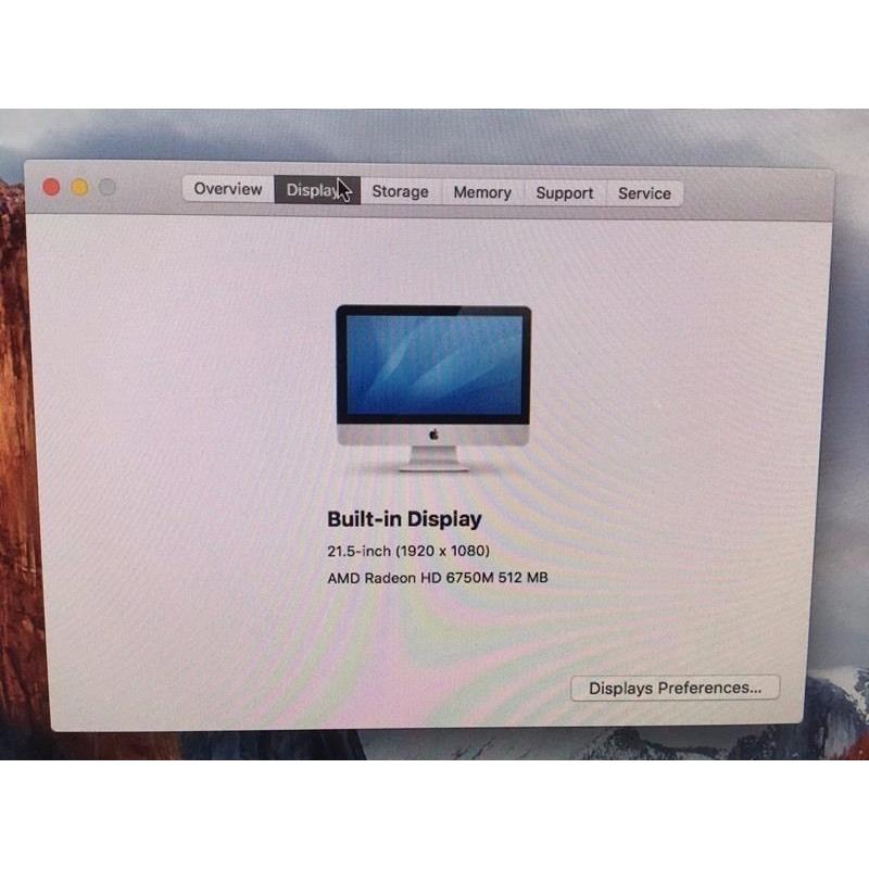 Apple iMac 21.5' 2.5ghz intel i5 CPU, 6GB ram, 500GB HD, Radeon 6750 512mb Boxed