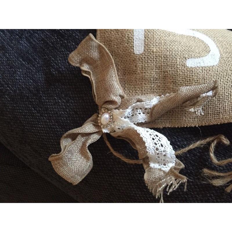 Hessian "Just Married" banner