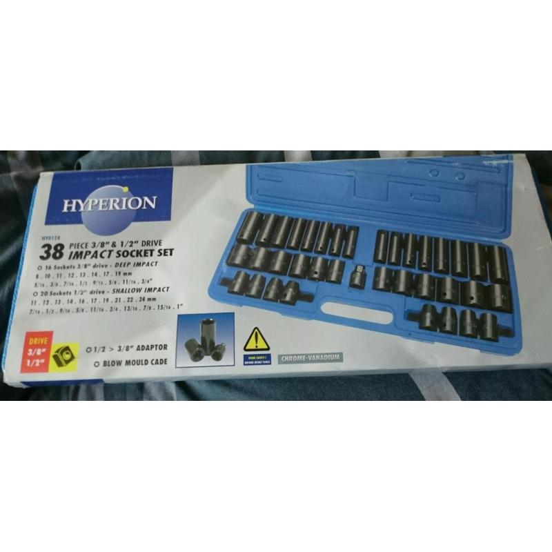 Hyperion 38 Piece Impact Socket Set