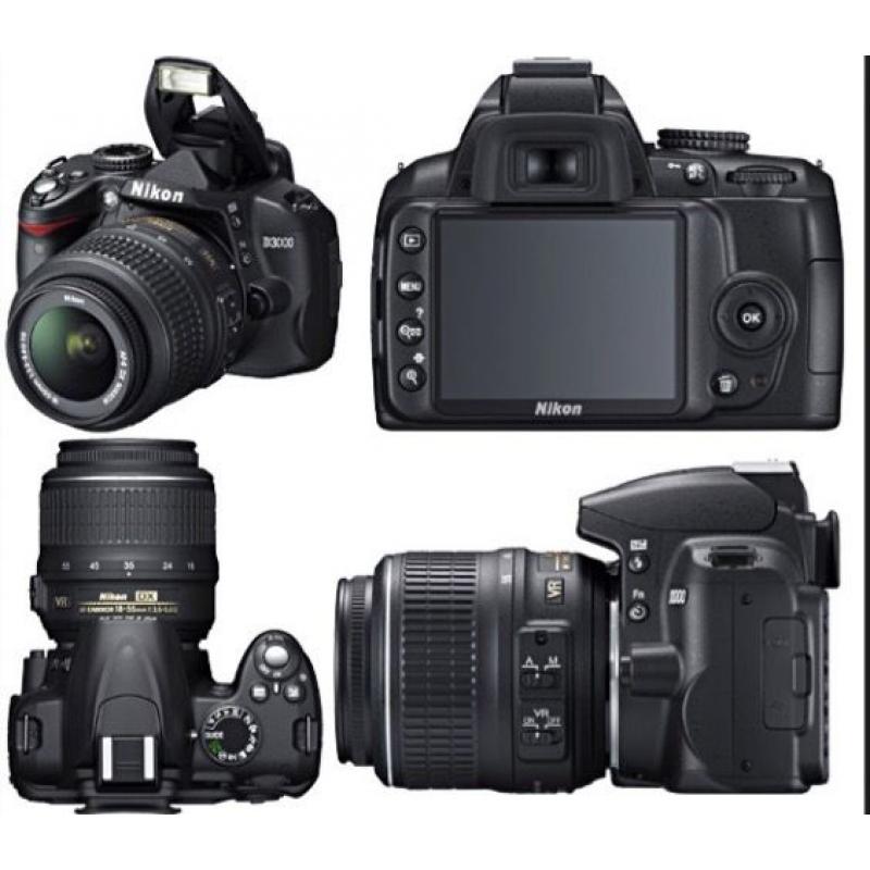 Immaculate condition NIKON D3000+ Nikkor 18-55mm + Nikkor 55-200mm + Nikkor 50mm + Nikon Bag