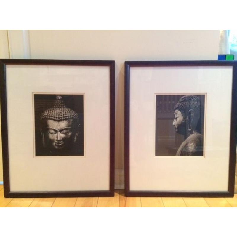 2 Double Mounted Buddha Prints