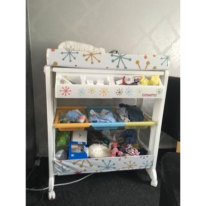 New range cossatto changing unit with brand new mat