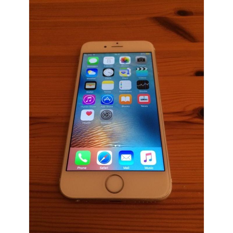 White/gold iPhone 6 (unlocked, free delivery, more phones available)