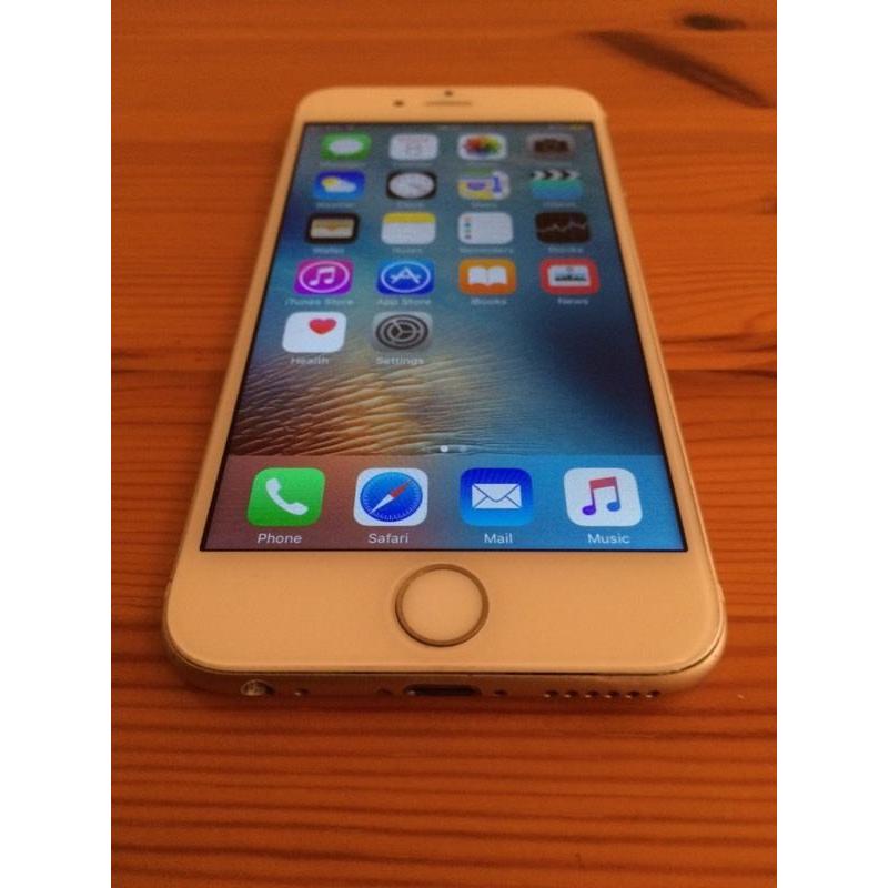 White/gold iPhone 6 (unlocked, free delivery, more phones available)