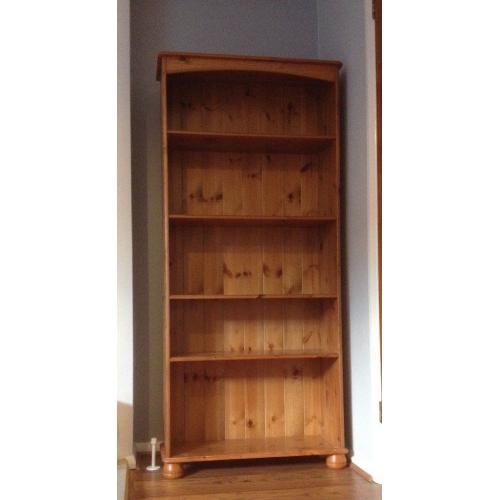 PINE BOOKCASE, LIKE NEW