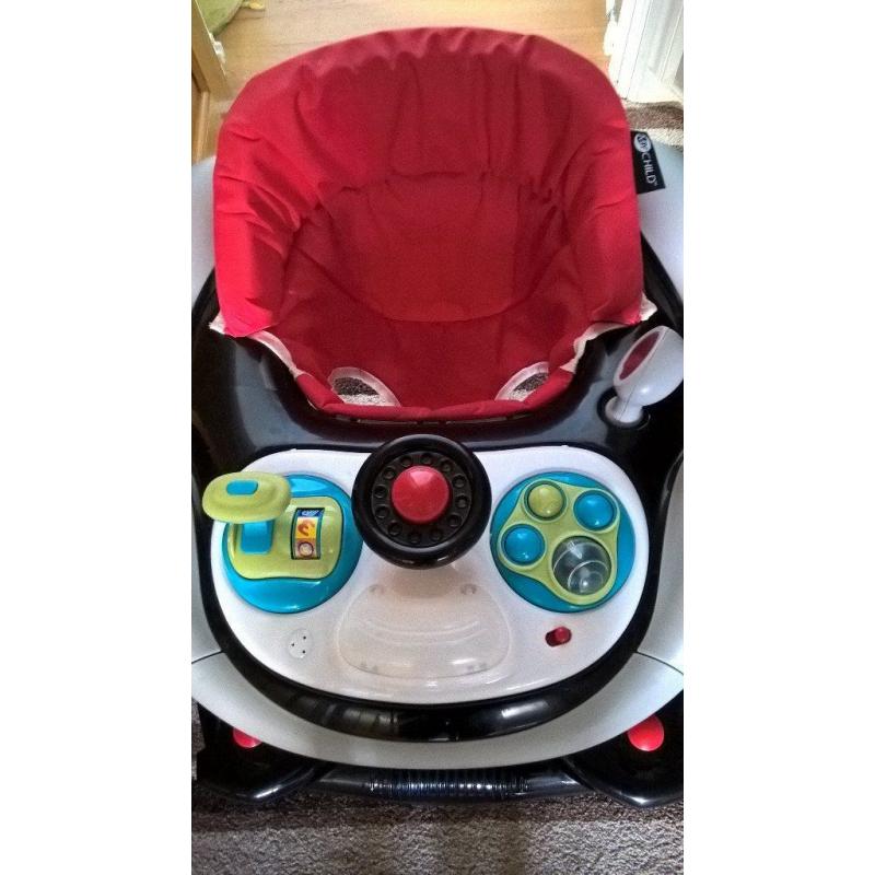 Boys racing car walker
