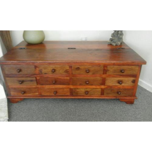 12 draw and half cuburd antique